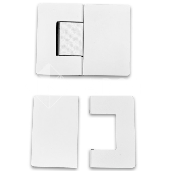 Петля Афина FDP-132 стекло-стекло 180°, латунь/белый