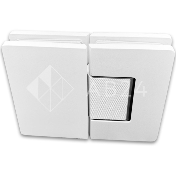 Петля Афина FDP-132 стекло-стекло 180°, латунь/белый