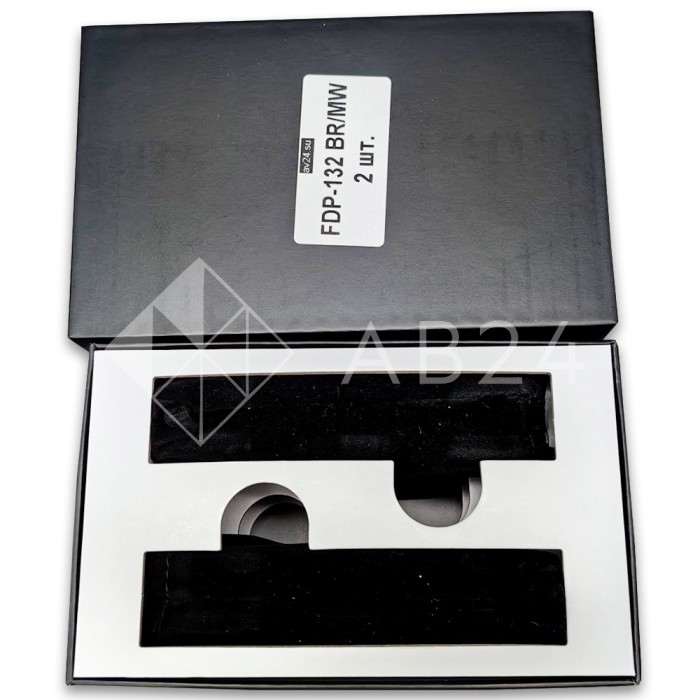 Петля Афина FDP-132 стекло-стекло 180°, латунь/белый