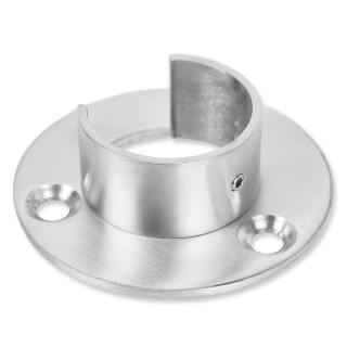 Фланец FOP-223 для поручня круглого Ø42.4 мм с пазом, нержавейка/матовый