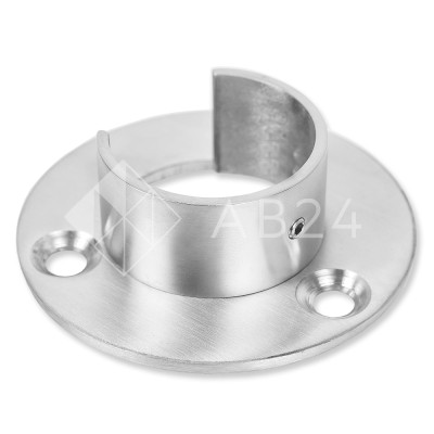 Фланец FOP-223 для поручня круглого Ø42.4 мм с пазом, нержавейка/матовый