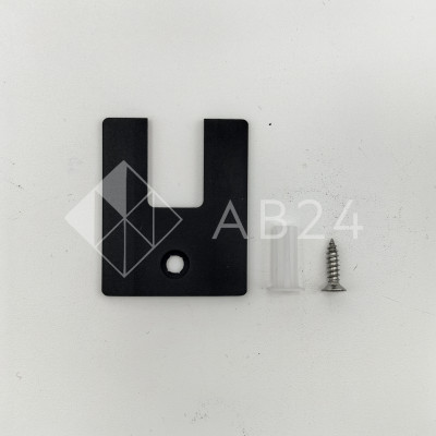 Заглушка торцевая FKP-402 для зажимного профиля, алюминий/черная