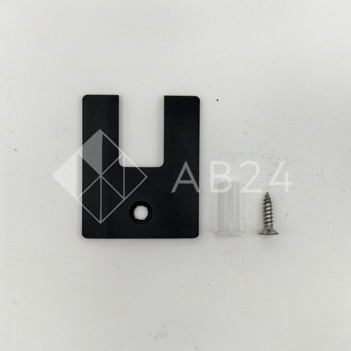 Заглушка торцевая FKP-402 для зажимного профиля, алюминий/черная