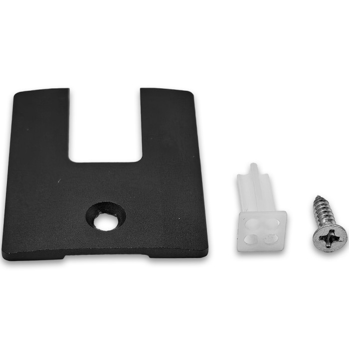 Заглушка торцевая FKP-402 для зажимного профиля, алюминий/черная