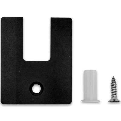 Заглушка торцевая FKP-402 для зажимного профиля, алюминий/черная