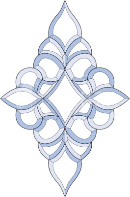 Бевелс AV101 дверной (21 элемент) 352 х 533 мм