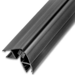 Уплотнитель ПРЕМИУМ магнитный 90°, 180° серый 2.5 м под стекло 8 мм FDPP-512.8