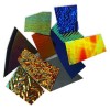 Дихроичное стекло для фьюзинга Wissmach Dichroic 96 COE черная подложка, набор 226 г