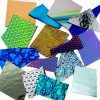 Дихроичное стекло для фьюзинга Wissmach Dichroic 96 COE черная подложка, набор 226 г