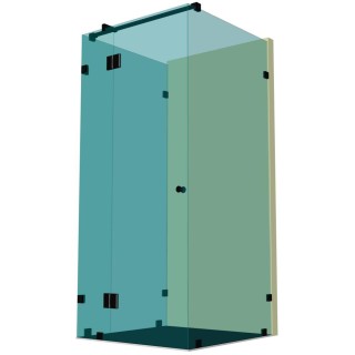 Душевая кабина п-образная DK-403К на коннекторах