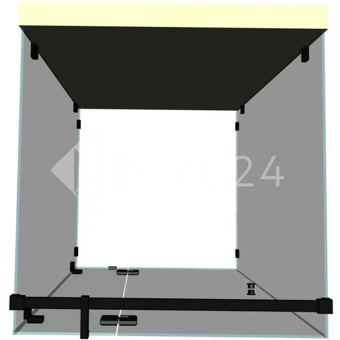 Душевая кабина п-образная DK-403К на коннекторах