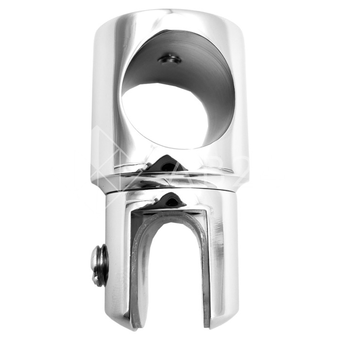 Держатель стекла FDC-11 трубы 19 сквозной 0°-360°, цинк/хром