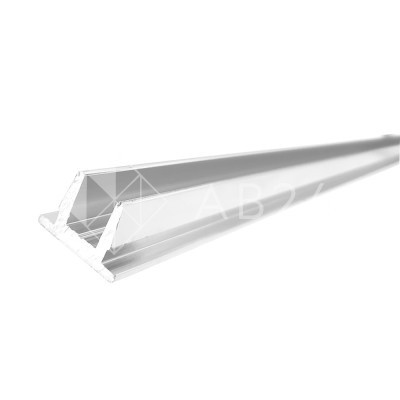 Заглушка верхняя FDPA-500.3, 19х13х2мм, 3 м, для п-образного профиля, алюминий/полированный