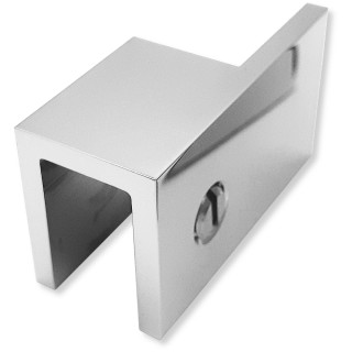 Дверной стопор FDA-05R, 180° к стеклу правый, латунь/хром