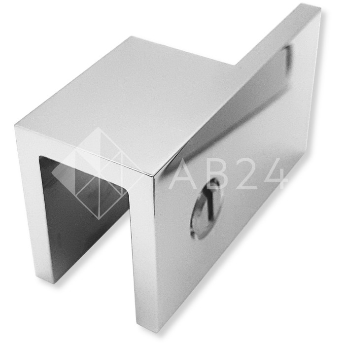 Дверной стопор FDA-05R, 180° к стеклу правый, латунь/хром