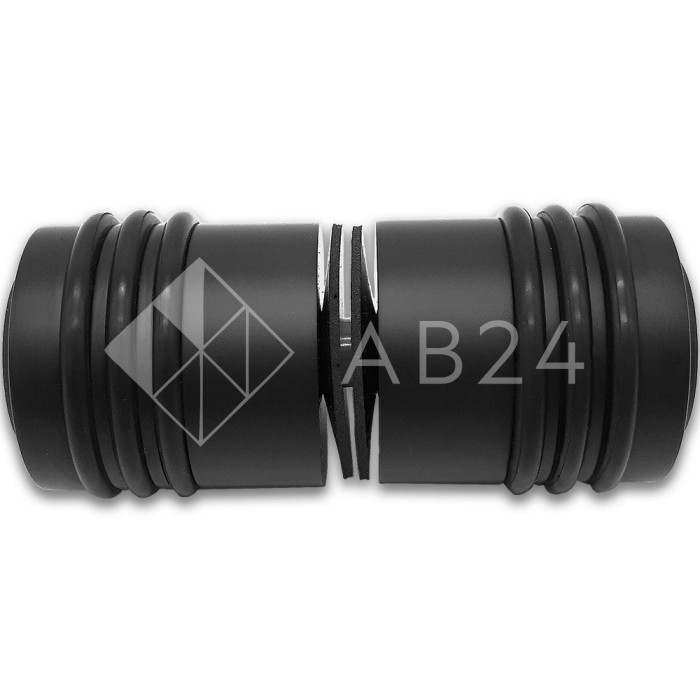 Ручка кноб Йота FDR-143 с двумя резиновыми торцами, латунь/черный