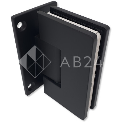 Петля Альфа α FDP-11E стена-стекло с центр. креплением, нержавейка/черный