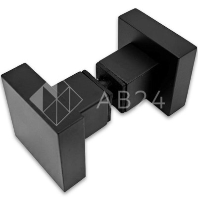 Ручка кноб FDR-31 квадратная, латунь/черный