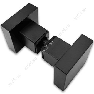 Ручка кноб FDR-31 квадратная, латунь/черный