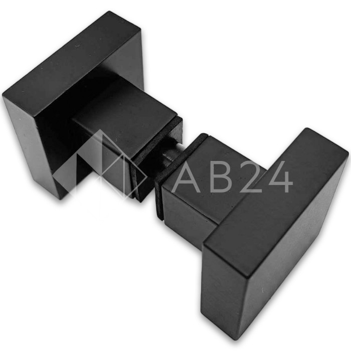 Ручка кноб FDR-31 квадратная, латунь/черный