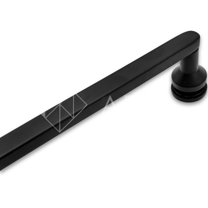 Ручка скоба FDR-708, 15х10х1000х1.0 мм, нержавейка/черный