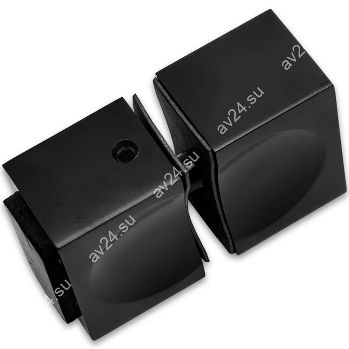 Ручка кноб FDR-66 с одним резиновым торцом, алюминий/черный