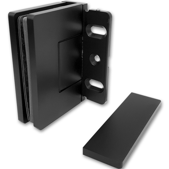 Петля Афина FDP-130-DEF с дефектом стена-стекло с бок.креплением, латунь/черный