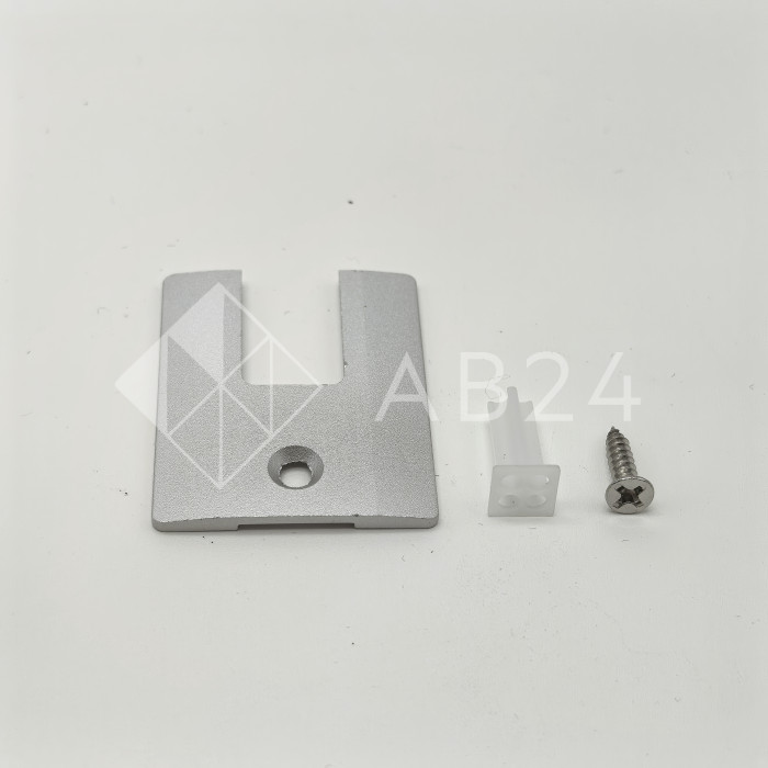 Заглушка торцевая FKP-402 для зажимного профиля, алюминий/анодированный