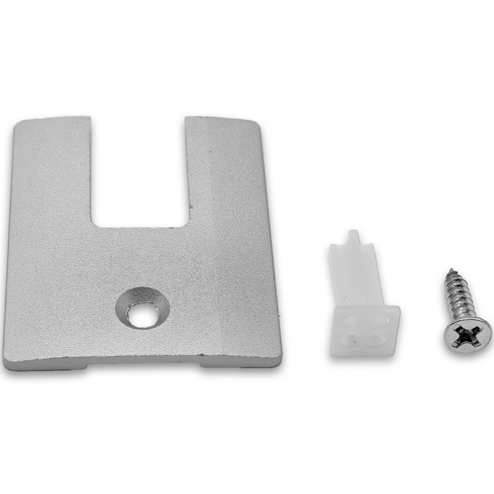 Заглушка торцевая FKP-402 для зажимного профиля, алюминий/анодированный