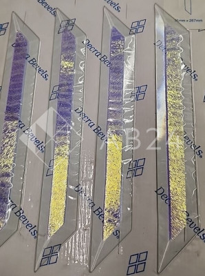 Бевелс AV121 дихроичный 36 х 267 мм синяя шиншилла