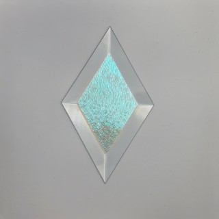 Бевелс AV17 дихроичный ромб 76 х 127 мм желтая шиншилла