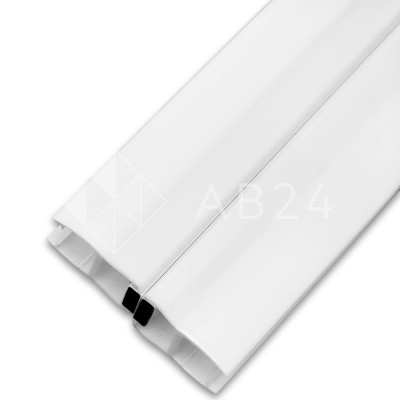 Уплотнитель магнитный ПРЕМИУМ 180° белый 2.5 м под стекло 8 мм FDPP-513.8