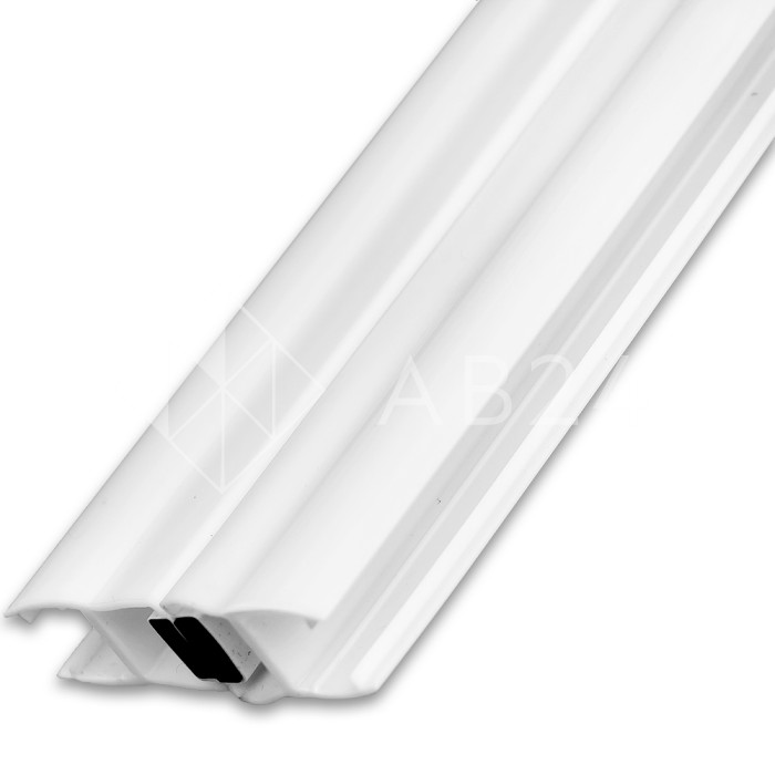 Уплотнитель магнитный ПРЕМИУМ 180° белый 2.5 м под стекло 8 мм FDPP-513.8