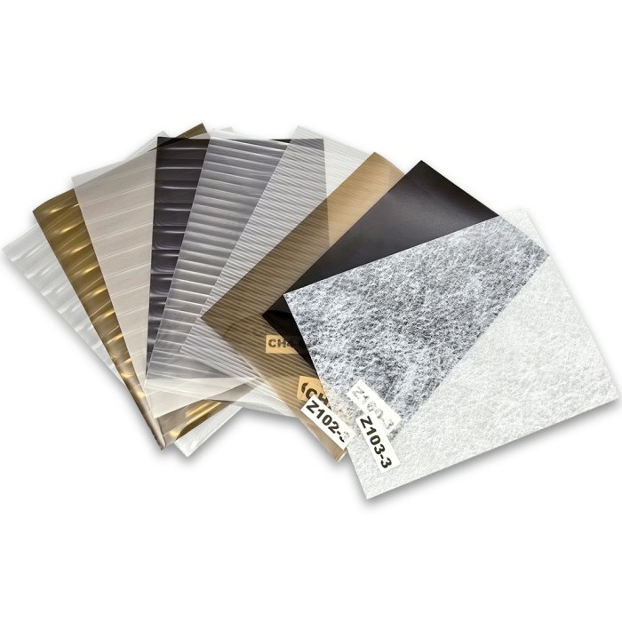 Набор образцов декоративной плёнки, 9 штук