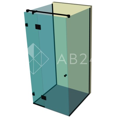 Душевая кабина п-образная DK-403P в опорном профиле