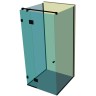 Душевая кабина п-образная DK-403P в опорном профиле