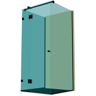 Душевая кабина п-образная DK-403P в опорном профиле