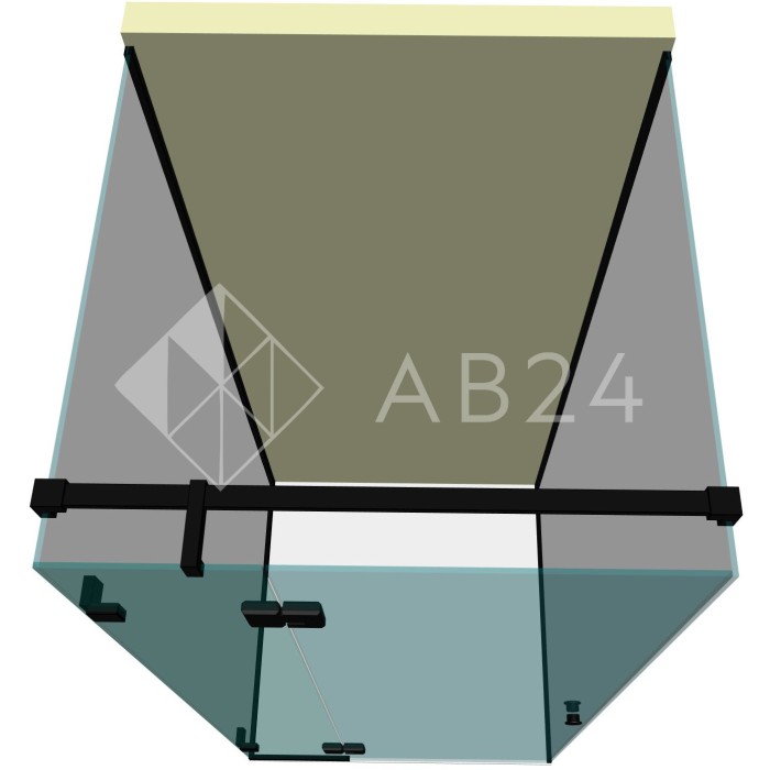 Душевая кабина п-образная DK-403P в опорном профиле