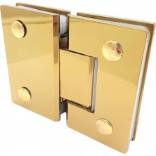 Петля Альфа α стекло-стекло 180˚ цвет Золото FDP-12 SUS304/TP