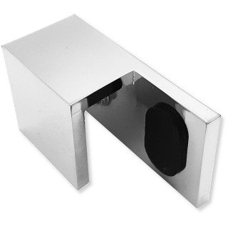 Дверной стопор FDA-05L, 180° к стеклу левый , латунь/хром