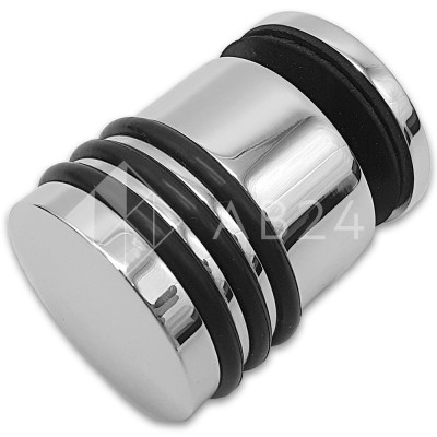 Ручка кноб Йота FDR-144 без резиновых торцов (односторонняя), латунь/хром