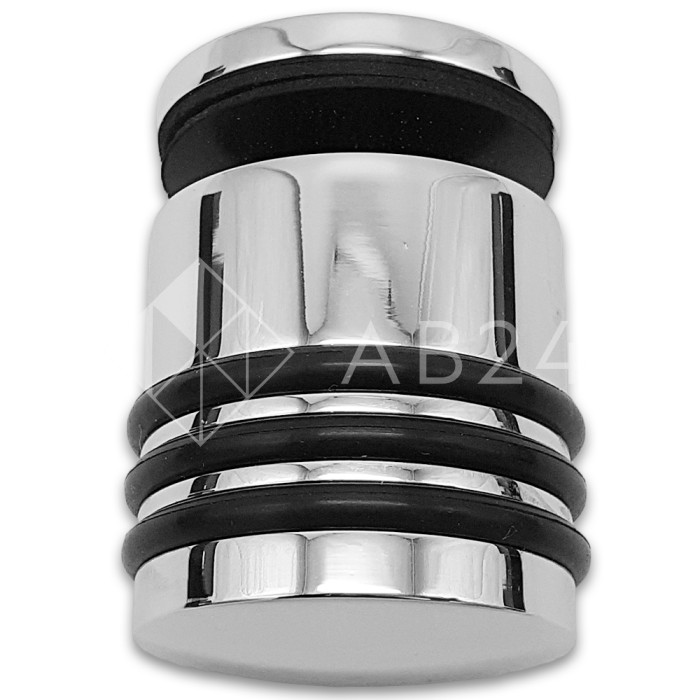 Ручка кноб Йота FDR-144 без резиновых торцов (односторонняя), латунь/хром