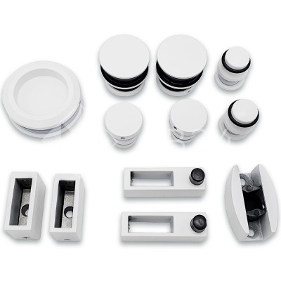 Раздвижная система Альфа α FDS-1, нержавейка/белый