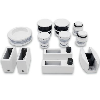 Раздвижная система Альфа α FDS-1, нержавейка/белый