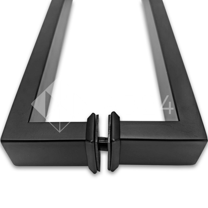 Ручка скоба FDR-84, 15х30х285 мм, нержавейка/черный