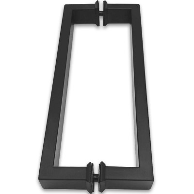 Ручка скоба FDR-84, 15х30х285 мм, нержавейка/черный