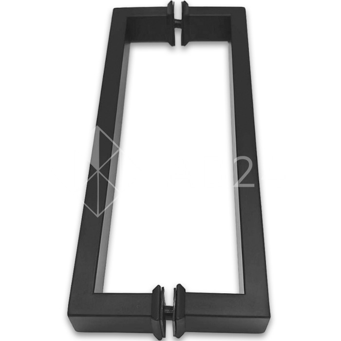 Ручка скоба FDR-84, 15х30х285 мм, нержавейка/черный