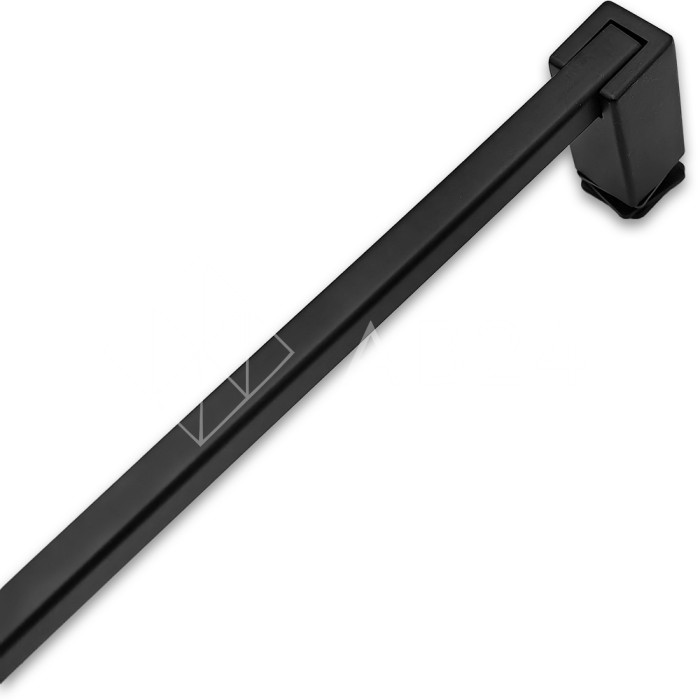 Ручка скоба FDR-709, 15х10х1000х1.0 мм, нержавейка/черный