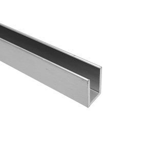 Профиль для стекла FDPA-51.22, 19х12х1,75, длина 2,2 м, алюминий/матовый