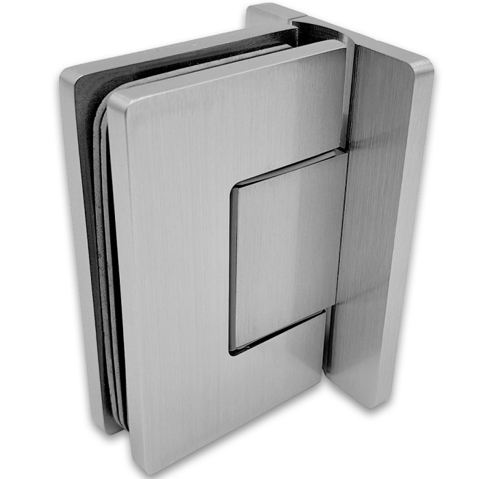 Петля Афина FDP-131-DEF с дефектом стена-стекло центр. крепление, латунь/матовый